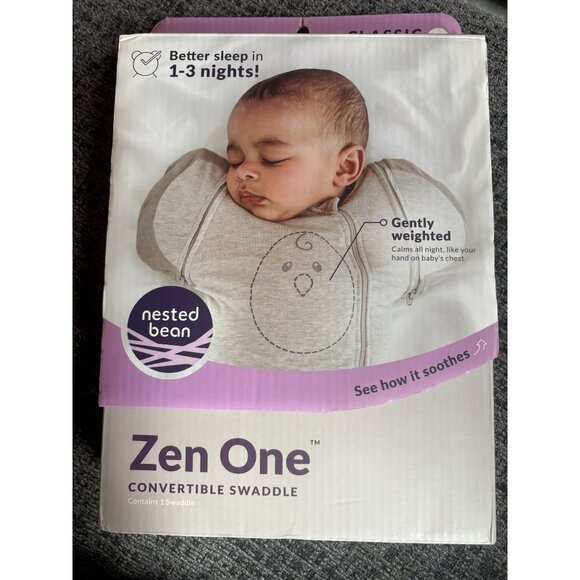 Nested Bean Zen One Weighted Convertible Swaddle For Newborns & Small Babies - Picture 1 of 4